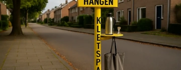 Zutphense Buurtvereniging Installeert ‘Kletspaal’ op Straathoek: “Eindelijk een plek om gewoon even te ouwehoeren”